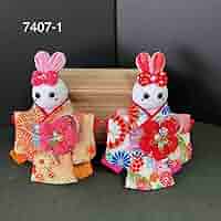 つまみ細工　うさぎの姉妹 Amazon.co.jp: 7407-1 つまみ細工姉妹うさぎちゃん : DIY・工具